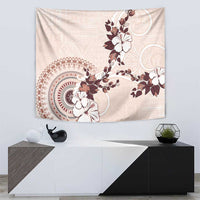 Bula Fiji Language Week Tapestry Fijian Tapa Pattern With Tagimoucia Flower LT05 - Polynesian Pride