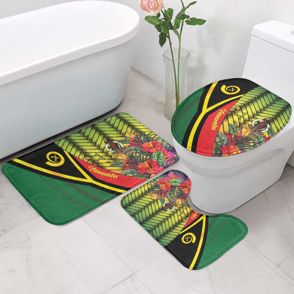 Vanuatu Constitution Day Bathroom Set Long Live Vanuatu LT05 - Polynesian Pride