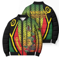 Vanuatu Constitution Day Bomber Puffer Jacket Long Live Vanuatu LT05 - Polynesian Pride