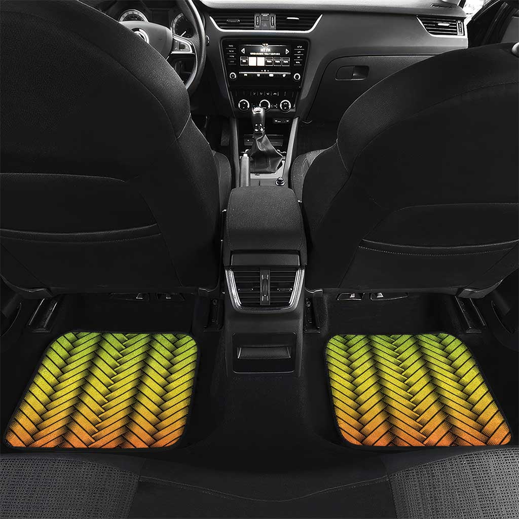 Vanuatu Constitution Day Car Mats Long Live Vanuatu LT05 Set 2pcs - Back Colorful - Polynesian Pride