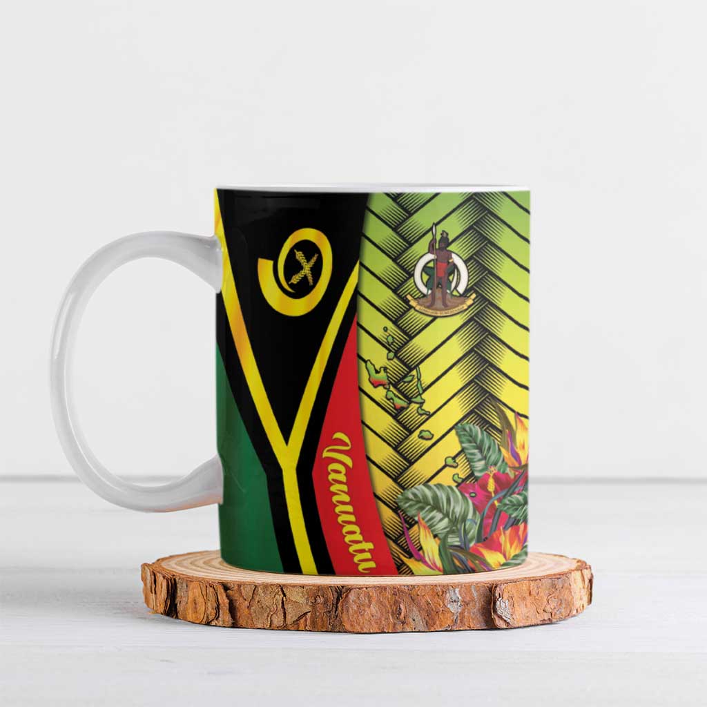 Vanuatu Constitution Day Ceramic Mug Long Live Vanuatu LT05 Colorful - Polynesian Pride