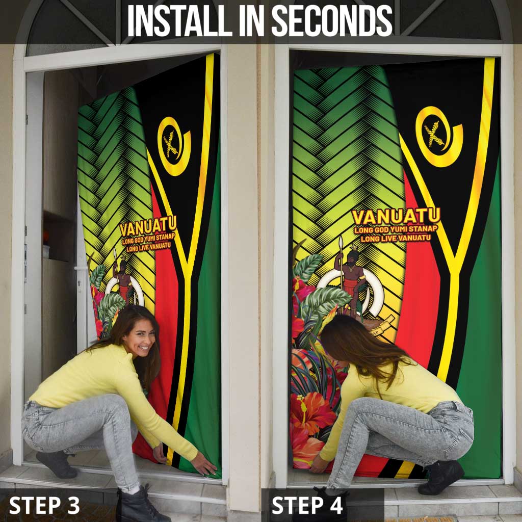 Vanuatu Constitution Day Door Cover Long Live Vanuatu LT05 - Polynesian Pride
