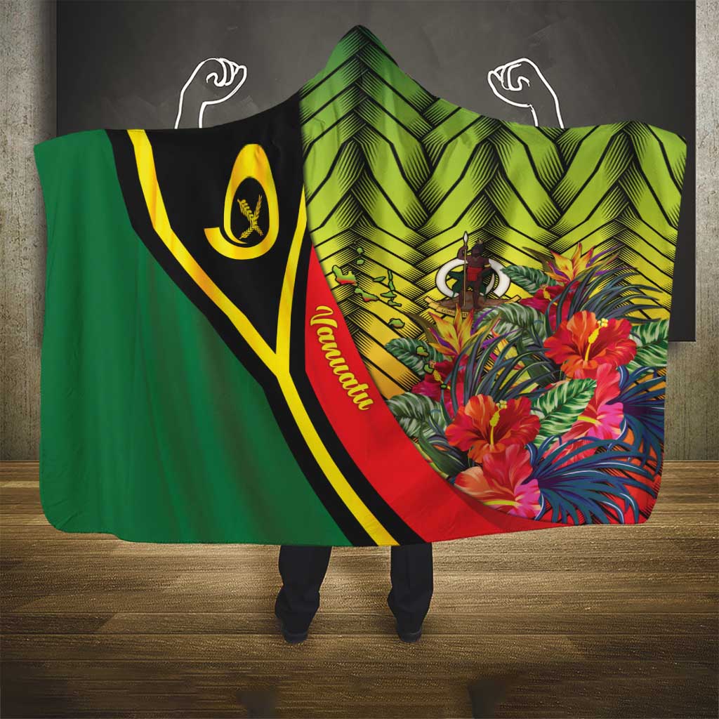 Vanuatu Constitution Day Hooded Blanket Long Live Vanuatu LT05 - Polynesian Pride
