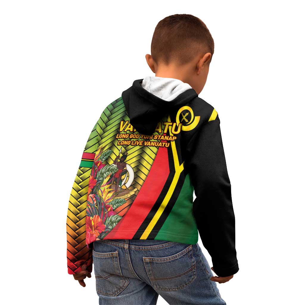 Vanuatu Constitution Day Kid Hoodie Long Live Vanuatu LT05 - Polynesian Pride