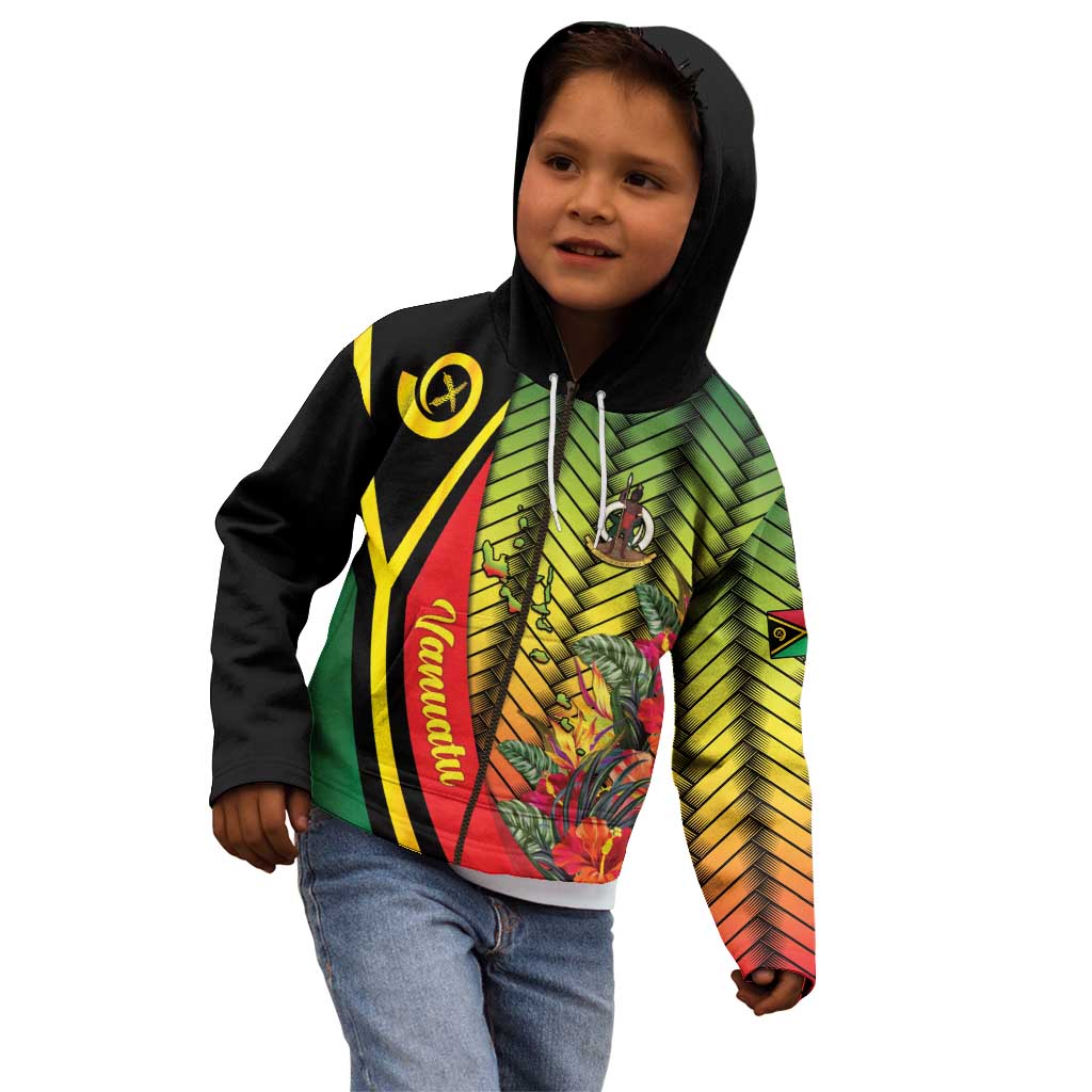 Vanuatu Constitution Day Kid Hoodie Long Live Vanuatu LT05 - Polynesian Pride