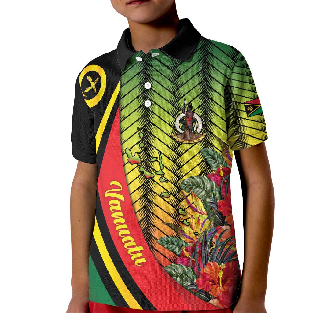 Vanuatu Constitution Day Kid Polo Shirt Long Live Vanuatu LT05 Kid Colorful - Polynesian Pride