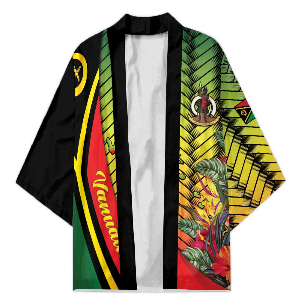 Vanuatu Constitution Day Kimono Long Live Vanuatu LT05 Unisex Colorful - Polynesian Pride
