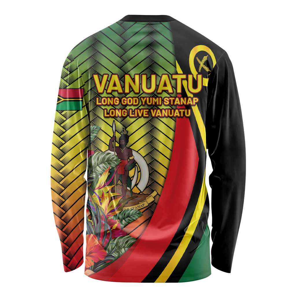 Vanuatu Constitution Day Long Sleeve Shirt Long Live Vanuatu LT05 - Polynesian Pride