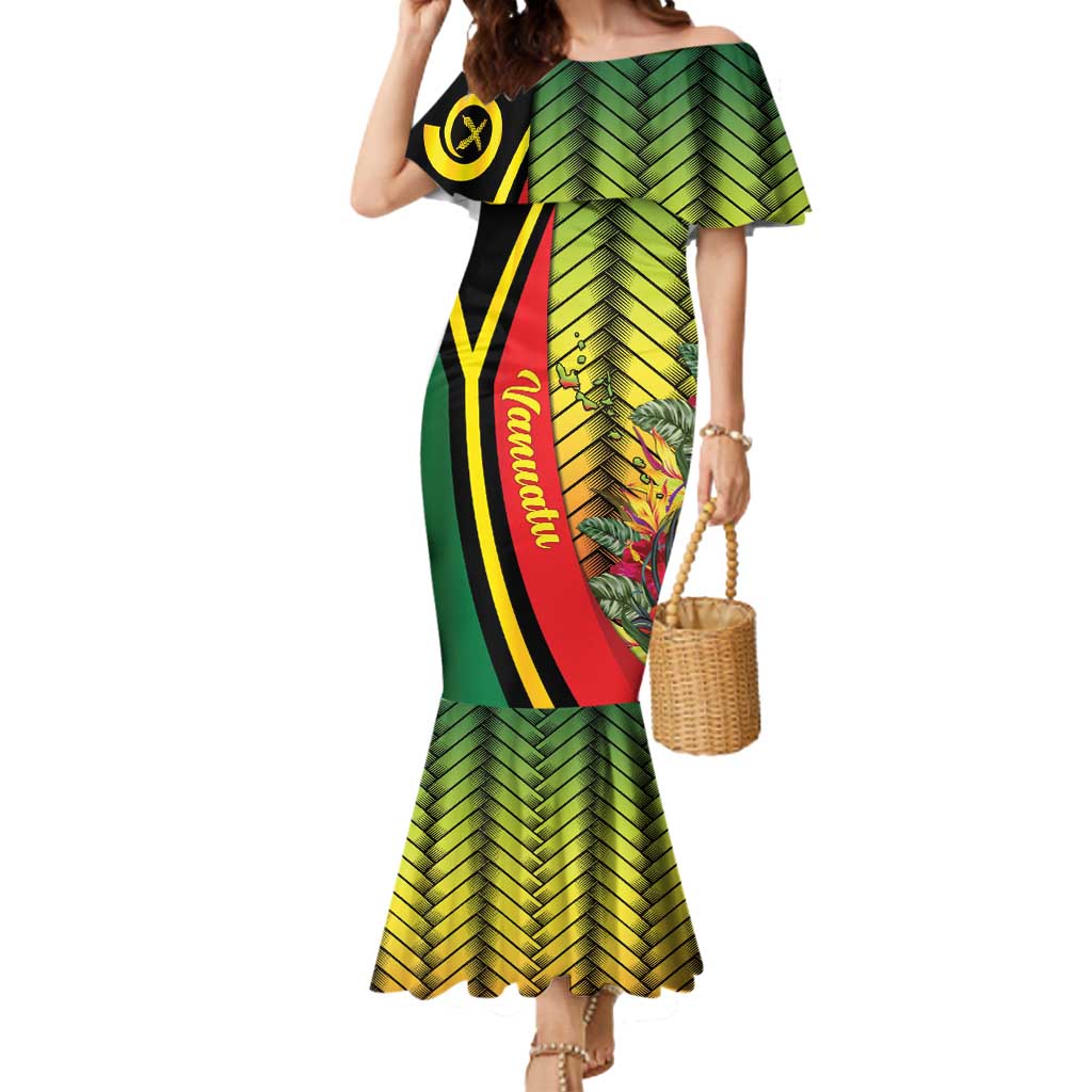 Vanuatu Constitution Day Mermaid Dress Long Live Vanuatu LT05 Women Colorful - Polynesian Pride