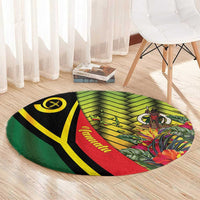 Vanuatu Constitution Day Round Carpet Long Live Vanuatu LT05 - Polynesian Pride