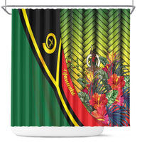 Vanuatu Constitution Day Shower Curtain Long Live Vanuatu LT05 Colorful - Polynesian Pride