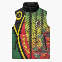 Vanuatu Constitution Day Sleeveless Puffer Jacket Long Live Vanuatu LT05 Unisex Colorful - Polynesian Pride