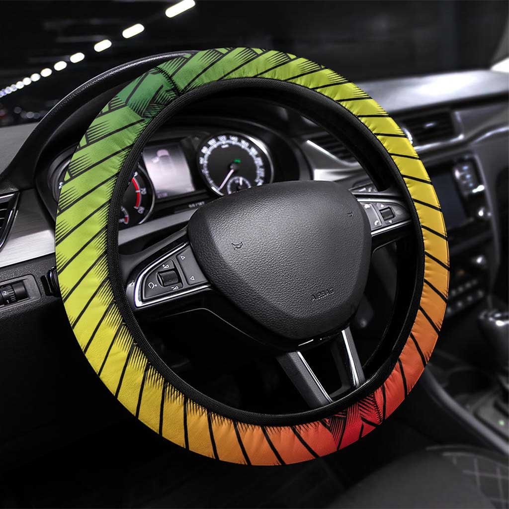 Vanuatu Constitution Day Steering Wheel Cover Long Live Vanuatu LT05 Universal Fit Colorful - Polynesian Pride