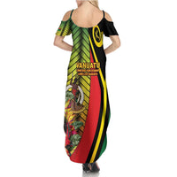 Vanuatu Constitution Day Summer Maxi Dress Long Live Vanuatu LT05 - Polynesian Pride