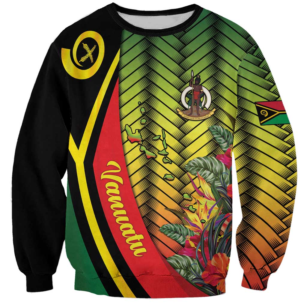Vanuatu Constitution Day Sweatshirt Long Live Vanuatu LT05 Unisex Colorful - Polynesian Pride