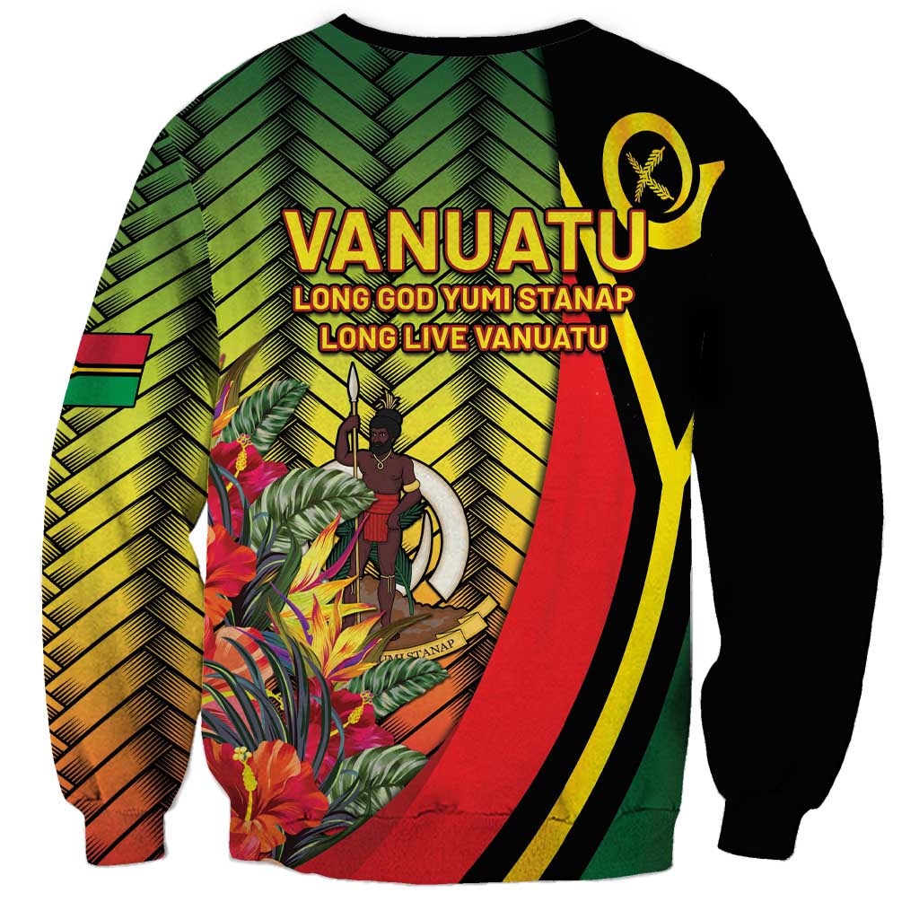 Vanuatu Constitution Day Sweatshirt Long Live Vanuatu LT05 - Polynesian Pride