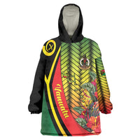 Vanuatu Constitution Day Wearable Blanket Hoodie Long Live Vanuatu LT05 One Size Colorful - Polynesian Pride