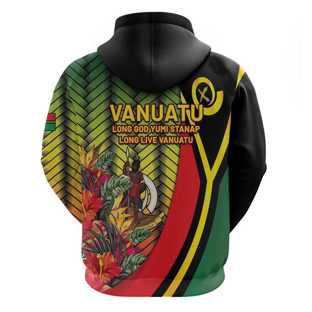 Vanuatu Constitution Day Zip Hoodie Long Live Vanuatu LT05 - Polynesian Pride