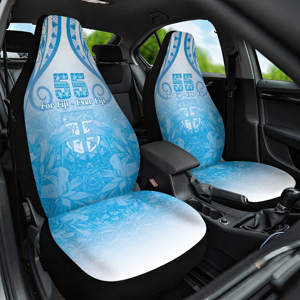 Fiji Day Car Seat Cover 55th Anniversary Forever Fiji LT05 One Size Blue - Polynesian Pride