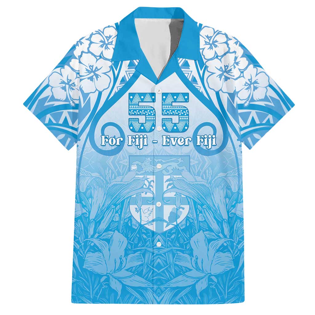 Fiji Day Hawaiian Shirt 55th Anniversary Forever Fiji LT05 Blue - Polynesian Pride