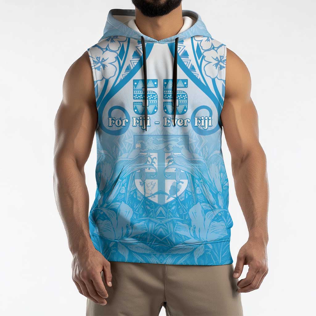 Fiji Day Sleeveless Hoodie 55th Anniversary Forever Fiji LT05 - Polynesian Pride