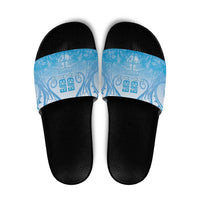 Fiji Day Slide Sandals 55th Anniversary Forever Fiji LT05 Blue - Polynesian Pride