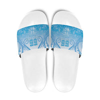 Fiji Day Slide Sandals 55th Anniversary Forever Fiji LT05 Blue - Polynesian Pride