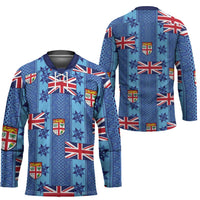 Fiji Masi Tapa Hockey Jersey Coat Of Arms LT05 - Polynesian Pride