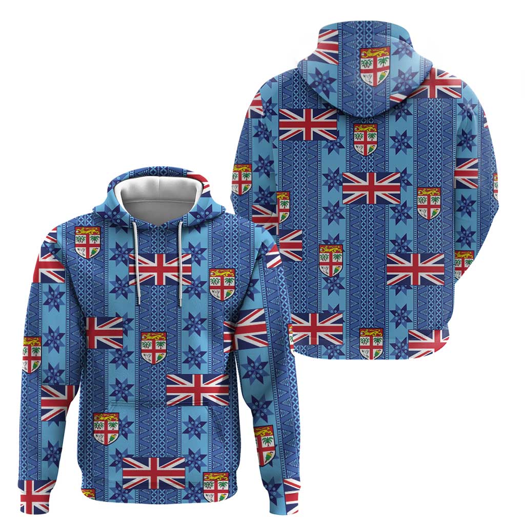 Fiji Masi Tapa Hoodie Coat Of Arms LT05 - Polynesian Pride