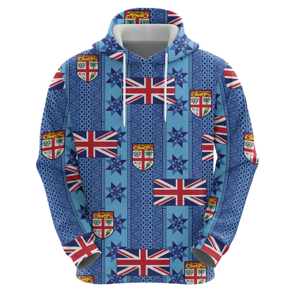 Fiji Masi Tapa Hoodie Coat Of Arms LT05 - Polynesian Pride