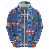 Fiji Masi Tapa Hoodie Coat Of Arms LT05 - Polynesian Pride