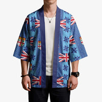 Fiji Masi Tapa Kimono Coat Of Arms LT05 - Polynesian Pride