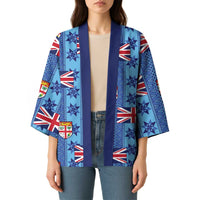 Fiji Masi Tapa Kimono Coat Of Arms LT05 - Polynesian Pride