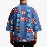 Fiji Masi Tapa Kimono Coat Of Arms LT05 - Polynesian Pride