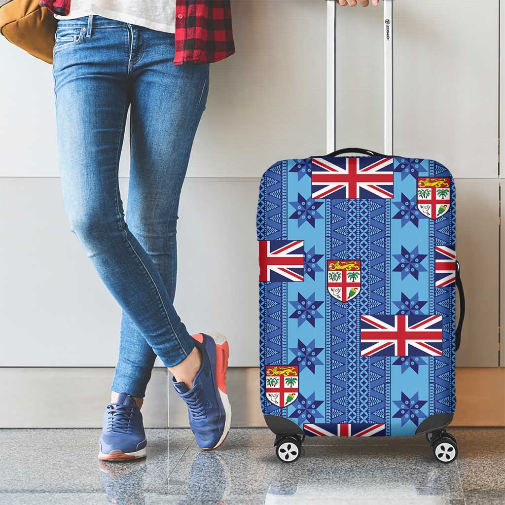 Fiji Masi Tapa Luggage Cover Coat Of Arms LT05 - Polynesian Pride