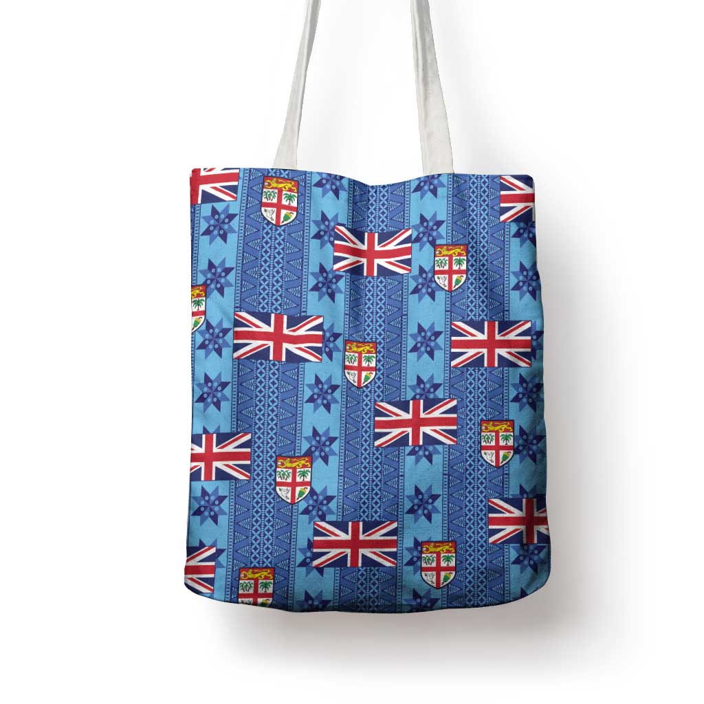 Fiji Masi Tapa Tote Bag Coat Of Arms LT05 - Polynesian Pride