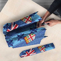Fiji Masi Tapa Umbrella Coat Of Arms LT05 - Polynesian Pride
