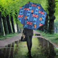 Fiji Masi Tapa Umbrella Coat Of Arms LT05 - Polynesian Pride