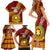 Custom Vavau High School Family Matching Short Sleeve Bodycon Dress and Hawaiian Shirt Tongan Kupesi Pattern LT05 - Polynesian Pride