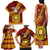 Custom Vavau High School Family Matching Tank Maxi Dress and Hawaiian Shirt Tongan Kupesi Pattern LT05 - Polynesian Pride