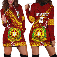 Custom Vavau High School Hoodie Dress Tongan Kupesi Pattern LT05 - Polynesian Pride