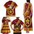 Custom Eua High School Family Matching Tank Maxi Dress and Hawaiian Shirt Tongan Kupesi Pattern LT05 - Polynesian Pride