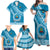 Custom Lavengamalie College Family Matching Off Shoulder Maxi Dress and Hawaiian Shirt Tongan Kupesi Pattern LT05 - Polynesian Pride