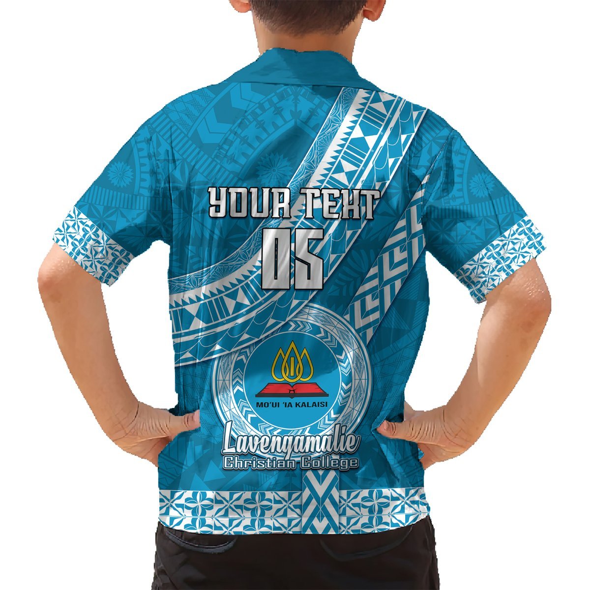 Custom Lavengamalie College Hawaiian Shirt Tongan Kupesi Pattern LT05 - Polynesian Pride