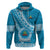 Custom Lavengamalie College Hoodie Tongan Kupesi Pattern LT05 Pullover Hoodie Blue - Polynesian Pride