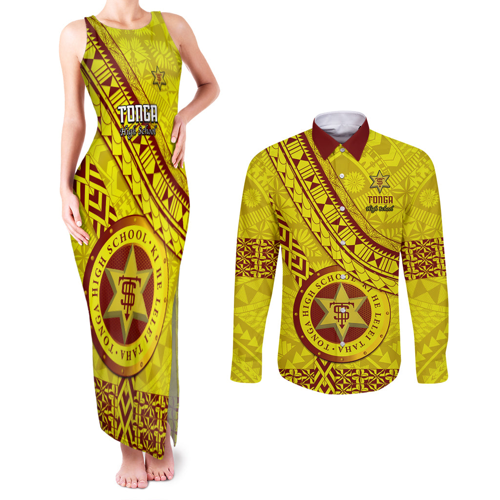 custom-tonga-high-school-couples-matching-tank-maxi-dress-and-long-sleeve-button-shirts-tongan-kupesi-pattern