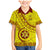 Custom Tonga High School Family Matching Mermaid Dress and Hawaiian Shirt Tongan Kupesi Pattern LT05 Son's Shirt Yellow - Polynesian Pride