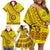 Custom Tonga High School Family Matching Off Shoulder Short Dress and Hawaiian Shirt Tongan Kupesi Pattern LT05 - Polynesian Pride