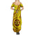 Custom Tonga High School Family Matching Summer Maxi Dress and Hawaiian Shirt Tongan Kupesi Pattern LT05 - Polynesian Pride