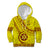 Custom Tonga High School Kid Hoodie Tongan Kupesi Pattern LT05 Yellow - Polynesian Pride